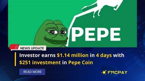 Pepe Coin: Investor Makes $1.14 Million in 4 Days With a $251 Investment - Watcher Guru