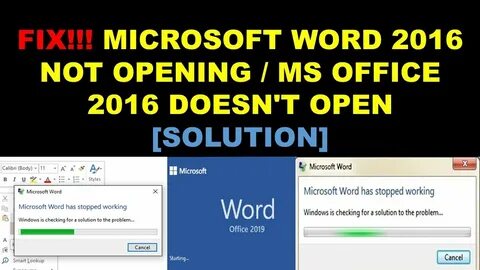 How to troubleshoot problems that occur when you start or use Word