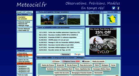 Meteociel - Météo - observations météo en temps réel et prévisions 