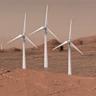 Assessment of wind energy resource potential for future human missions to Mars