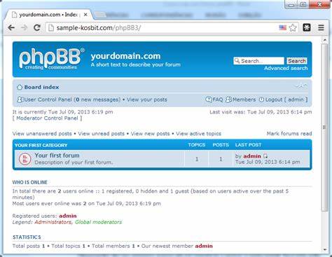 Como criar um fórum phpBB - Kosbit