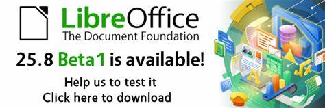 LibreOffice 25.8 Beta1 is available for testing