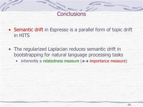 Semantic Drift versus Ethical Drift