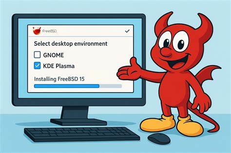 FreeBSD 15's installer to gain option to install a full KDE Plasma desktop