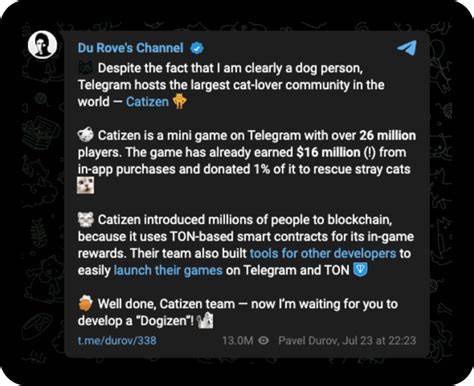 Why investors in the U.S. are rushing to buy Dogizen, the first Telegram ICO: Guest Post by crypto.news - CoinMarketCap