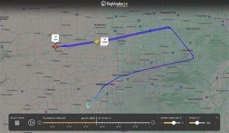 Following the fuel: how the world tracked the B-2 diversion flights
