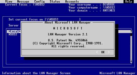 1990 Networking: LAN Manager 2.0