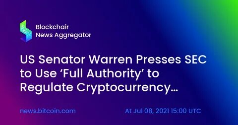 Senator Warren Calls for Transparency on Bitcoin Reserve, Questions David Sacks