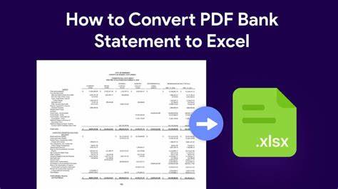 Convert PDF Banks Statement to Excel