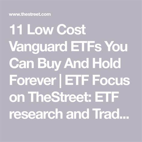 1 Top Vanguard ETF You Can Buy and Hold Forever - The Motley Fool