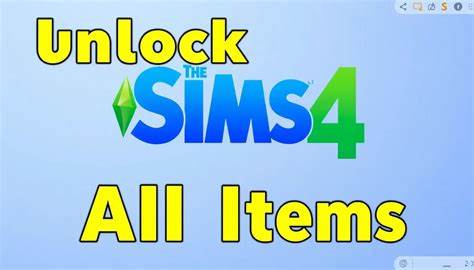 What is the cheat to unlock all items in Sims 4?
