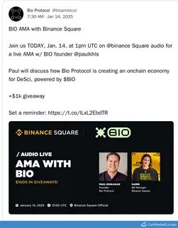🚨 Scam Exposed: Bio Protocol Denies Involvement! 🚨 - Binance