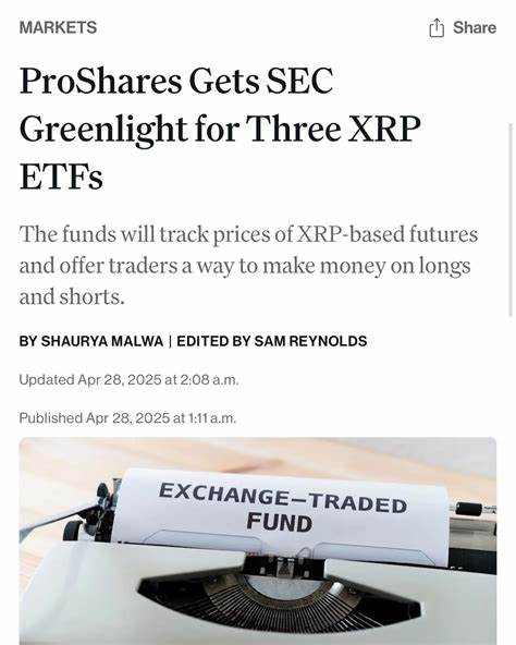 ProShares Gets SEC Greenlight for Three XRP ETFs