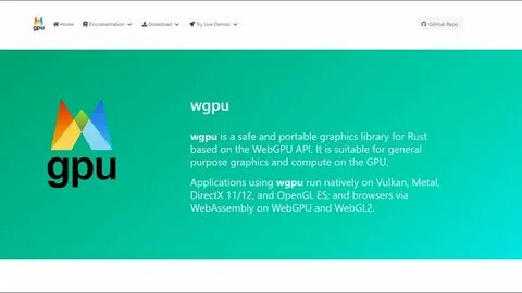 A lightweight library for portable low-level GPU computation using WebGPU