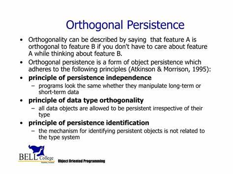Complected and Orthogonal Persistence