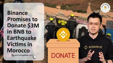 Binance pledges $3M in BNB to Morocco earthquake victims - Cointelegraph