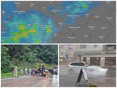 AKTUÁLNE NA Slovensku udreli búrky! VIDEO Cesty sú pod ... - Topky.sk