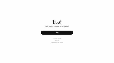 Hued: A daily color puzzle game