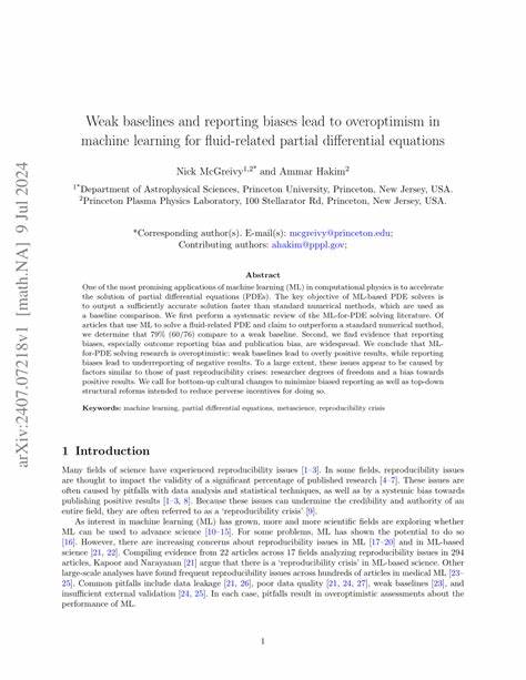 Weak baselines and reporting biases lead to overoptimism in ML for fluid PDEs