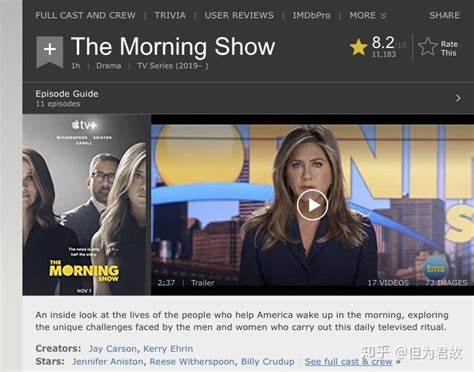 如何评论Apple TV+ 美剧《早间新闻》The Morning Show? - 知乎