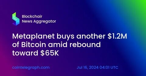 Metaplanet and El Salvador Acquire More Bitcoin Amid Market Slump - Cryptonews