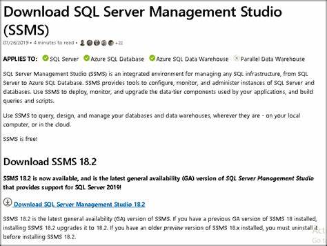 System requirements for SQL Server Management Studio