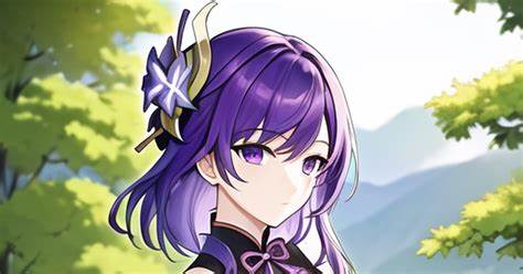 Raiden shogun/Ei Short hair - pixiv(ピクシブ)