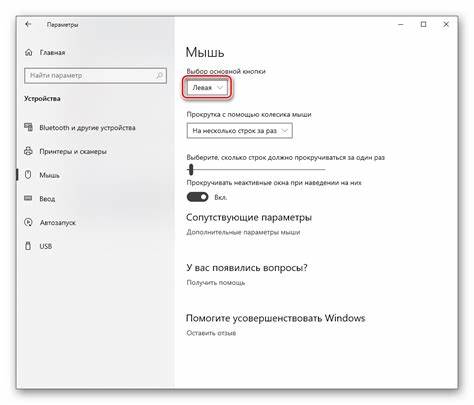 Настройка мыши на компьютере пошаговая инструкция