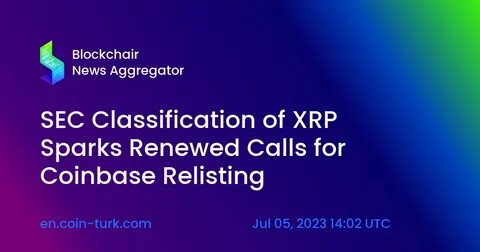 SEC Classification of XRP as Commodity Still Unclear - Blockchain News