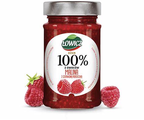 Łowicz - Dżem 100% z owoców malin - Frisco.pl