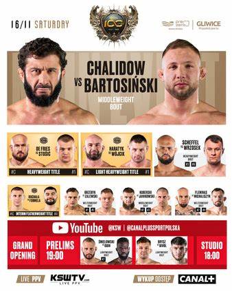 Konkurs - KSW 100: Chalidow vs Bartosiński [16.11.2024] w puli nagród 