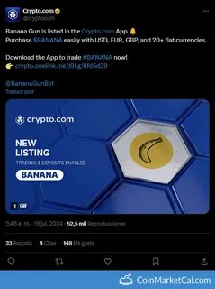 Here’s why crypto coins like Banana Gun, Onyxcoin, Hedera are rising - MSN