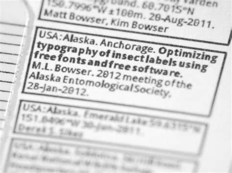 Optimizing typography of insect labels using free fonts and free software (2012) [pdf]