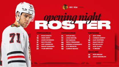 RELEASE: Blackhawks Announce 2024-25 Opening Night Roster