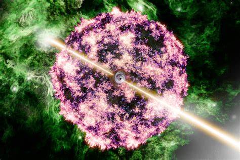 Astronomers solve mystery of bright burst in space