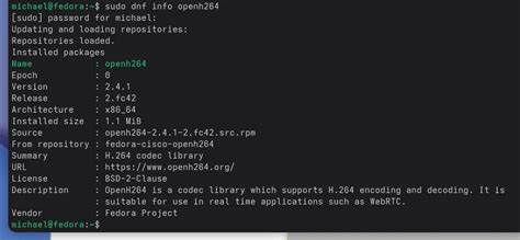 OpenH264 Induces Headaches for Fedora