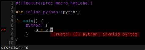 Inline-Python: Inline Python code directly in your Rust code