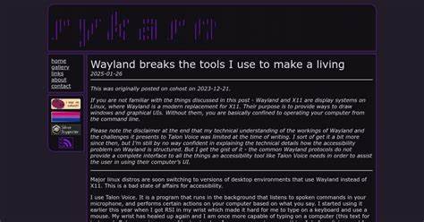 Wayland breaks the tools I use to make a living