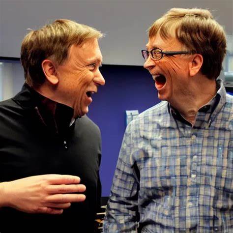 Linus Torvalds and Bill Gates just met each other