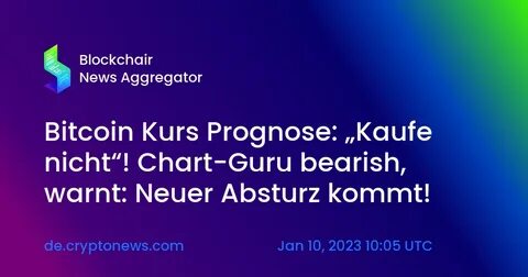 Bitcoin Prognose: Crash? Indikator warnt vor weiterem Absturz