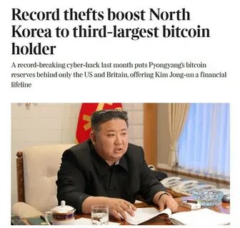 North Korea becomes the third largest bitcoin holder - Passionategeekz