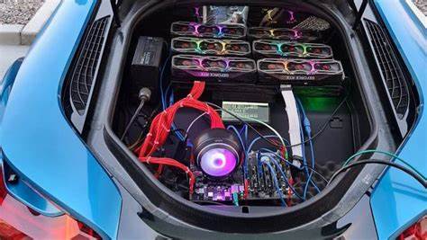 This guy built a mining rig in the back of his BMW 'just to annoy gamers' - PC Gamer