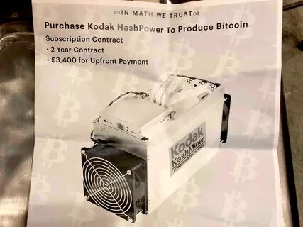 A weird scheme to rent out Kodak-branded bitcoin mining rigs has collapsed - Business Insider