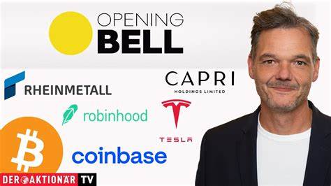 Opening Bell: Rheinmetall, Hensoldt, Bitcoin, Robinhood, Coinbase 