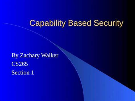 Ask HN: Why isn't capability-based security more common?