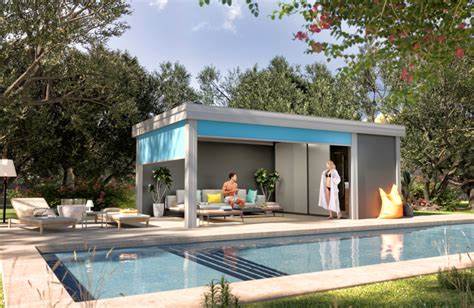 Conception de pool house et garden room pour villa - Sobox
