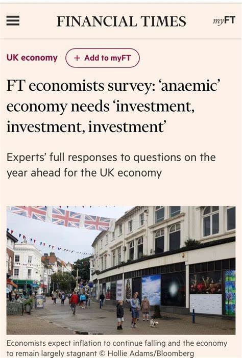 FT economists survey: ‘anaemic’ economy needs ‘investment, investment, investment’ - Financial Times