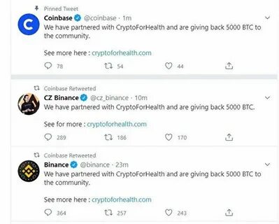 Breaking Scam Alert: Binance, Coinbase and Other Major Crypto Twitter Accounts Hacked - CryptoPotato