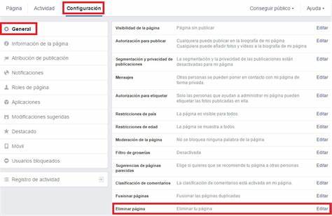 Cómo eliminar una página de Facebook: vinculada, que creé - CCM