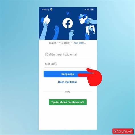 Đăng nhập Facebook